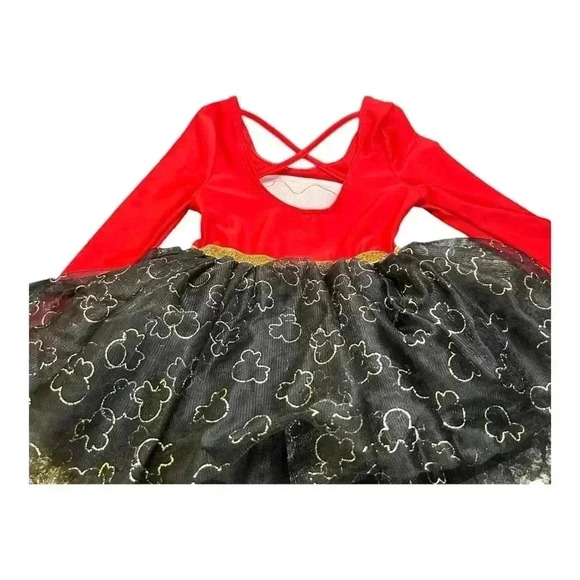 DISNEY Minnie Mouse Tutu outfit size 12M Gold/Black/Red/ sparkly sequins - Picture 4 of 8